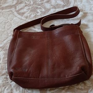 Brown leather purse